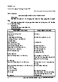 Giáo án Toán 5 - Tuần dạy 11