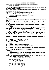 Toán 5 - Các dạng toán thường gặp