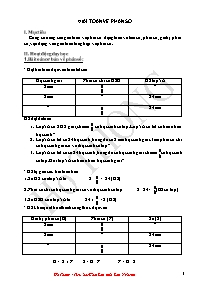 Toán học 5 - Giải toán về phân số