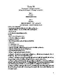 Giáo án các môn học khối 5 - Tuần lễ 30