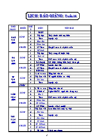 Giáo án các môn khối 5 - Tuần dạy 16 (chi tiết)