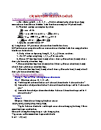 Toán 5 - Chuyên đề 1: Các bài toán về số và chữ số