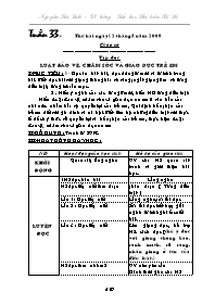 Giáo án Tổng hợp các môn học lớp 5 - Tuần 33 - Trường Tiểu học Thị trấn Bố Hạ