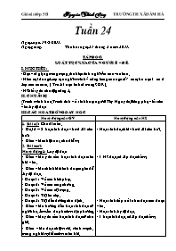 Giáo án các môn học khối 5 - Tuần 24 - Trường TH xã Đầm Hà