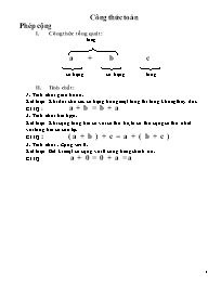 Toán học lớp 5 - Công thức toán