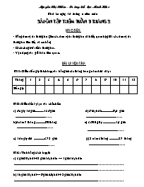 Bài ôn tập thêm môn Toán lớp 5 - Tuần 25