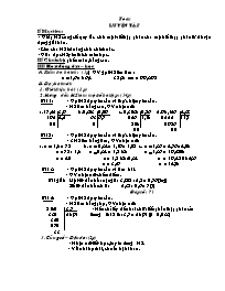 Giáo án môn Toán lớp 5 - Tuần dạy 15