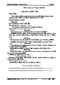 Giáo án môn Toán lớp 5 - Tuần học 32 - Trường Tiểu học Nguyễn Trãi