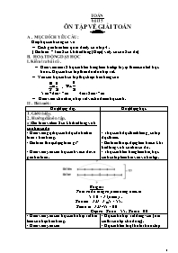 Giáo án Toán lớp 5 - Kì I - Bài 15: Ôn tập về giải toán