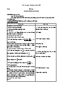 Giáo án Toán lớp 5 - Tiết 5: Phân số thập phân