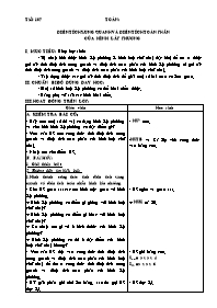 Giáo án Toán lớp 5 - Tiết học 107: Diện tích xung quanh và diện tích toàn phần của hình lập phương