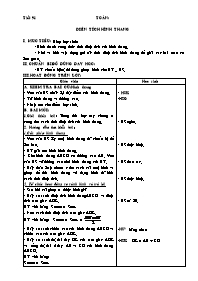 Giáo án Toán lớp 5 - Tiết học số 91: Diện tích hình thang