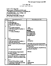 Giáo án Toán 5 - Tiết học 129: Luyện tập chung