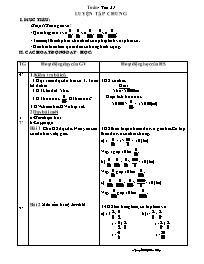 Giáo án Toán 5 - Tiết học 31: Luyện tập chung