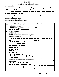 Giáo án Toán 5 - Tiết học 37: So sánh hai số 