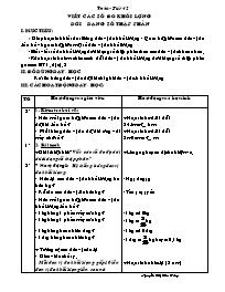 Giáo án Toán 5 - Tiết học 42: Viết các số đo 