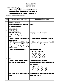 Giáo án Toán 5 - Tiết học 71: Luyện tập