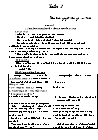 Thiết kế giáo án môn học khối 5 - Tuần số 3