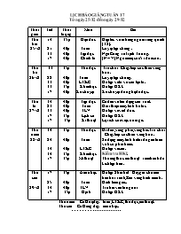 Giáo án điện tử Khối 5 - Tuần 17