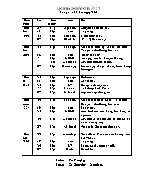 Giáo án điện tử Khối 5 - Tuần 27