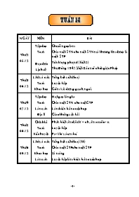 Giáo án điện tử Lớp 5 - Tuần 14 (Bản 2 cột)