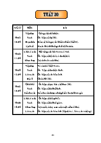 Giáo án điện tử Lớp 5 - Tuần 30 (Bản 2 cột)