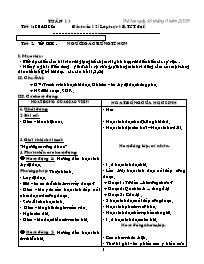 Giáo án giảng dạy Lớp 5 - Tuần 13 (Chuẩn kiến thức)