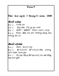 Giáo án dạy học Lớp 5 - Tuần 9 (Bản chuẩn kiế