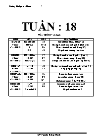 Giáo án điện tử Lớp 5 - Tuần 18 - Nguyễn Hoàn