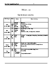 Giáo án điện tử Lớp 5 - Tuần 22 - Nguyễn Hoàn