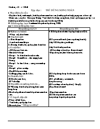 Giáo án giảng dạy Lớp 5 - Tuần 21 (Chuẩn kiến thức)