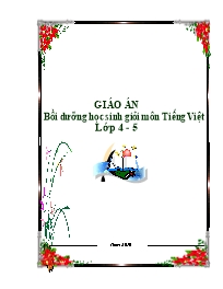 Tài liệu Bồi dưỡng học sinh giỏi Tiếng Việt 5