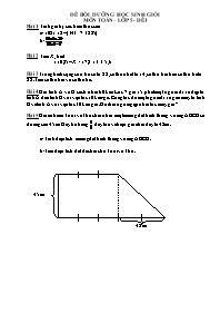 Bộ đề bồi dưỡng học sinh giỏi môn Toán Khối 5