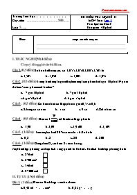 Đề thi học kì 2 môn Toán Lớp 5 (Có đáp án) - Năm học 2018-2019