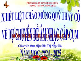Bài giảng Âm nhạc Lớp 5 (Cánh Diều) - Chủ đề
