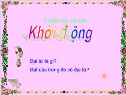 Bài giảng Luyện từ và câu Lớp 5 - Bài: Đại từ