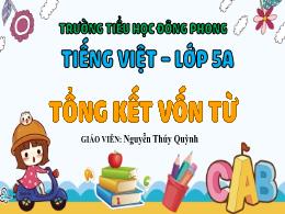 Bài giảng Luyện từ và câu Lớp 5 - Bài: Tổng k