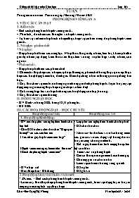 Giáo án Khoa học Lớp 5 - Tuần 7 - Bài 7: Phòn