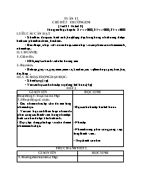 Giáo án Mĩ thuật Lớp 5 - Tuần 12 - Chủ đề 5: