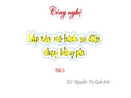 Bài giảng Công nghệ 5 (Kết nối tri thức) - Bà