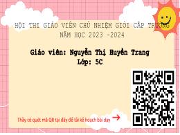 Bài giảng Hoạt động trải nghiệm (Cánh diều) -