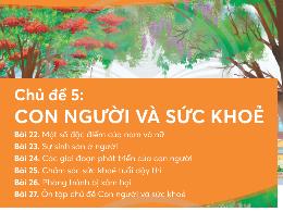 Bài giảng Khoa học 5 (Chân trời sáng tạo) - B