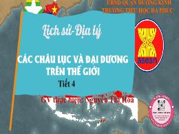 Bài giảng Lịch sử và Địa lí 5 - Bài 22: Các c
