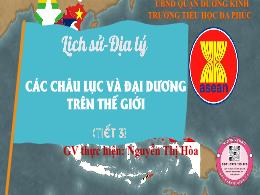 Bài giảng Lịch sử và Địa lí 5 - Bài 22: Các c