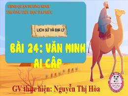 Bài giảng Lịch sử và Địa lí 5 - Bài 24: Văn m