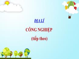 Bài giảng Lịch sử và Địa lí 5 (Phân môn: Địa