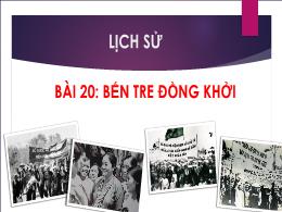 Bài giảng Lịch sử và Địa lí 5 (Phân môn: Lịch