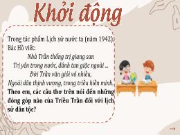 Bài giảng Lịch sử và Địa lí 5 (Phân môn: Lịch