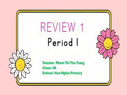 Bài giảng Tiếng Anh 5 (Global success) - Revi