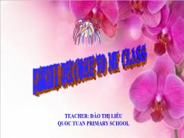 Bài giảng Tiếng Anh 5 (Global success) - Unit